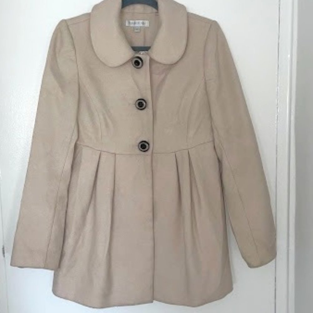 Forever New Cream Wool Coat